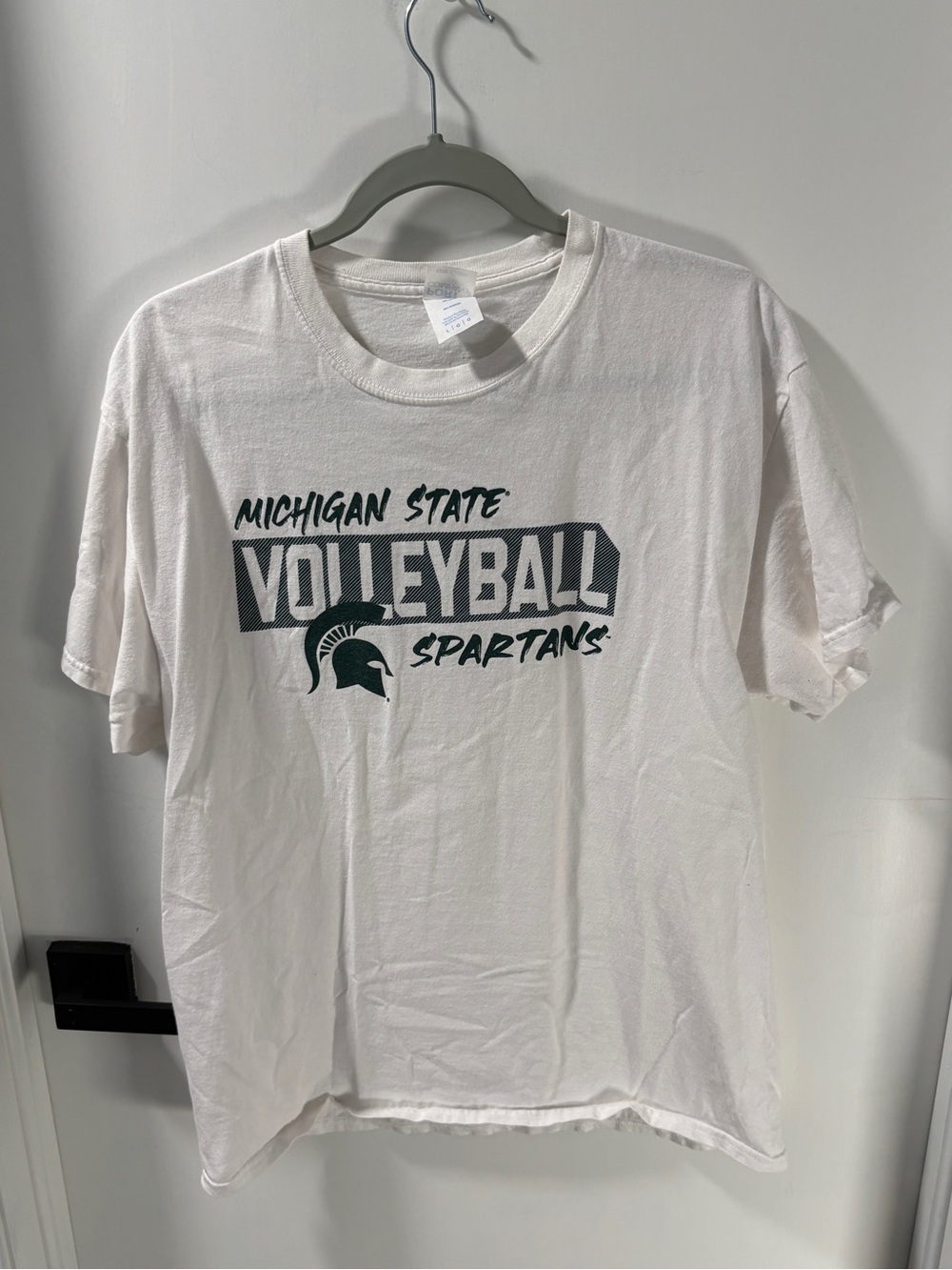 Port and Company White Michigan State Volleyball Spartans Tee